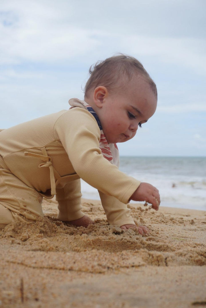 Organic Pima Cotton Baby Leggings - Light Yellow - Leggings