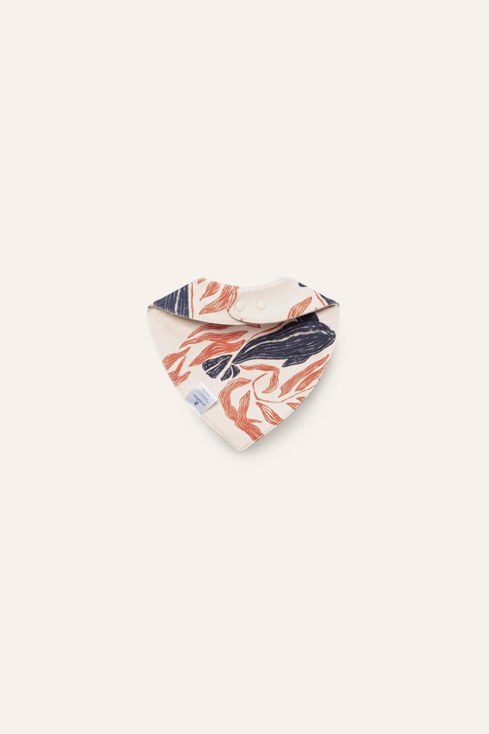 Organic Pima Cotton Bib - Whale - One Size - Bib