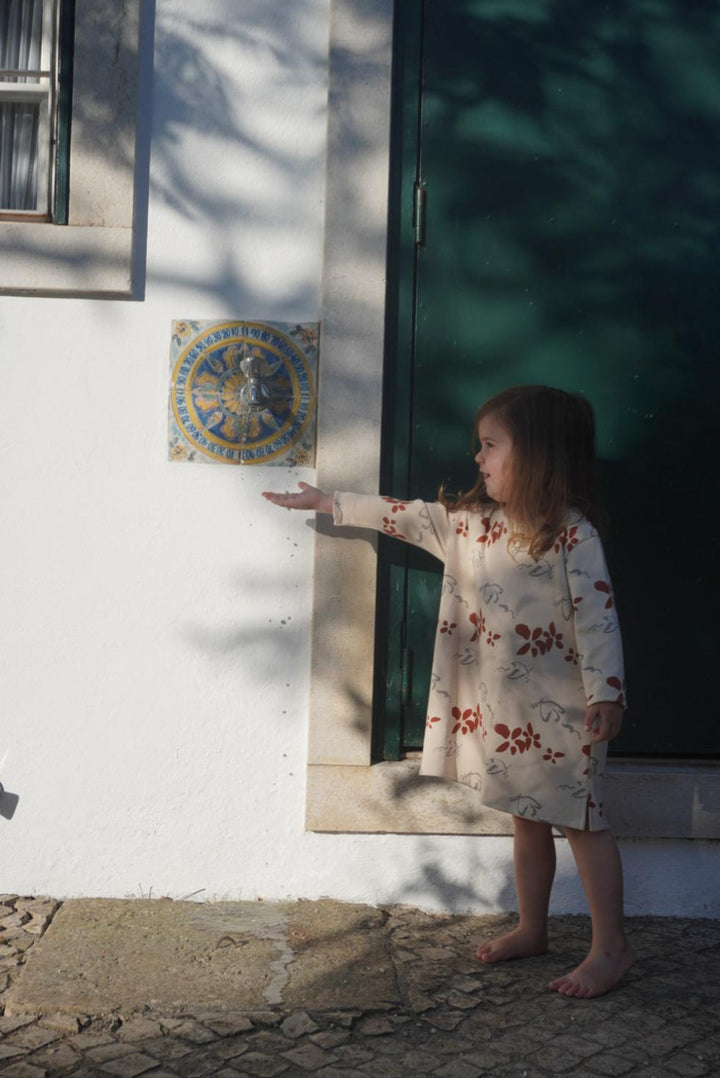 Organic Pima Cotton Kids Dress - Peace - Dresses