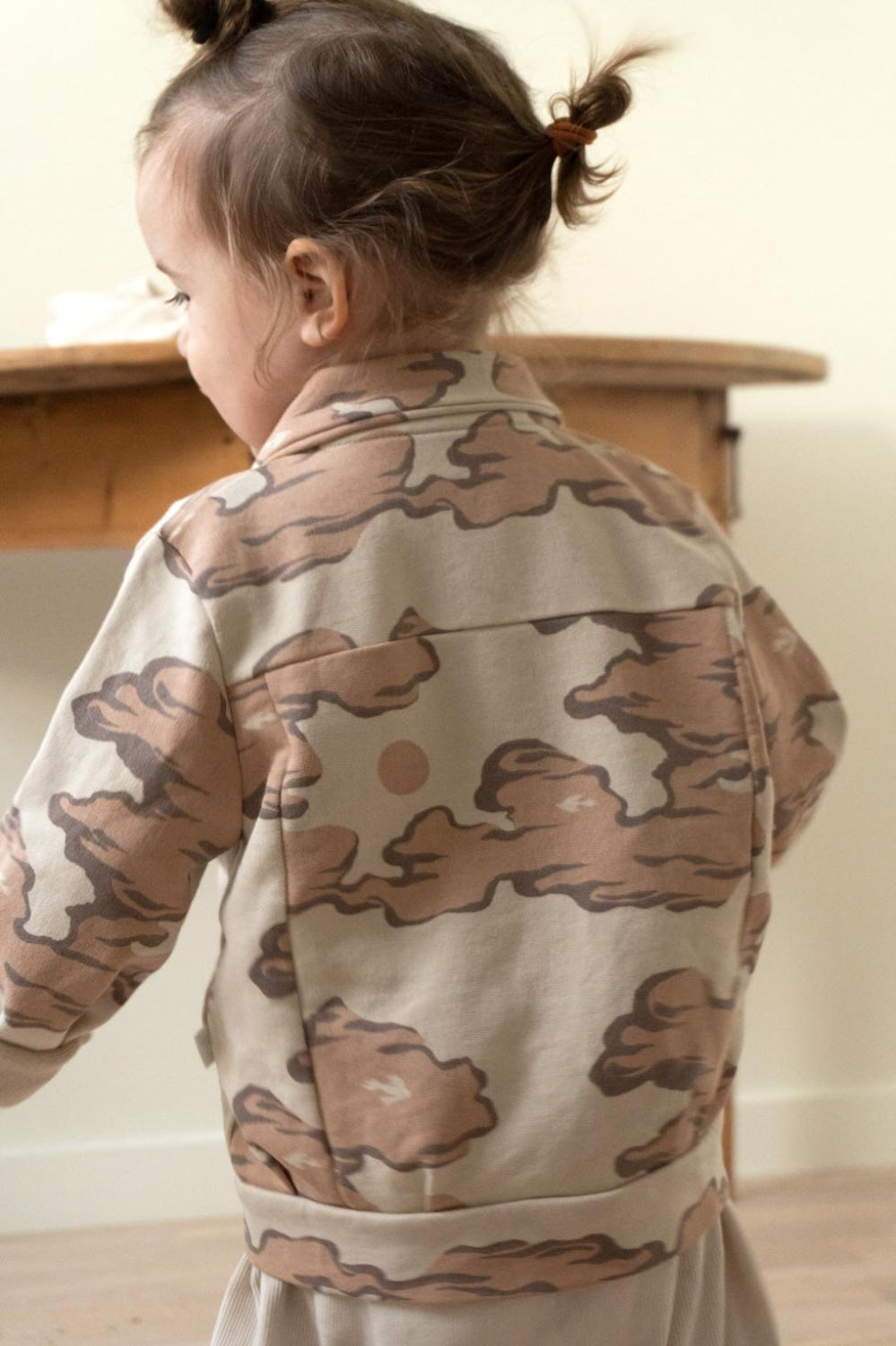 Organic Pima Cotton Kids Jersey Jacket - Pink Clouds - Jacket