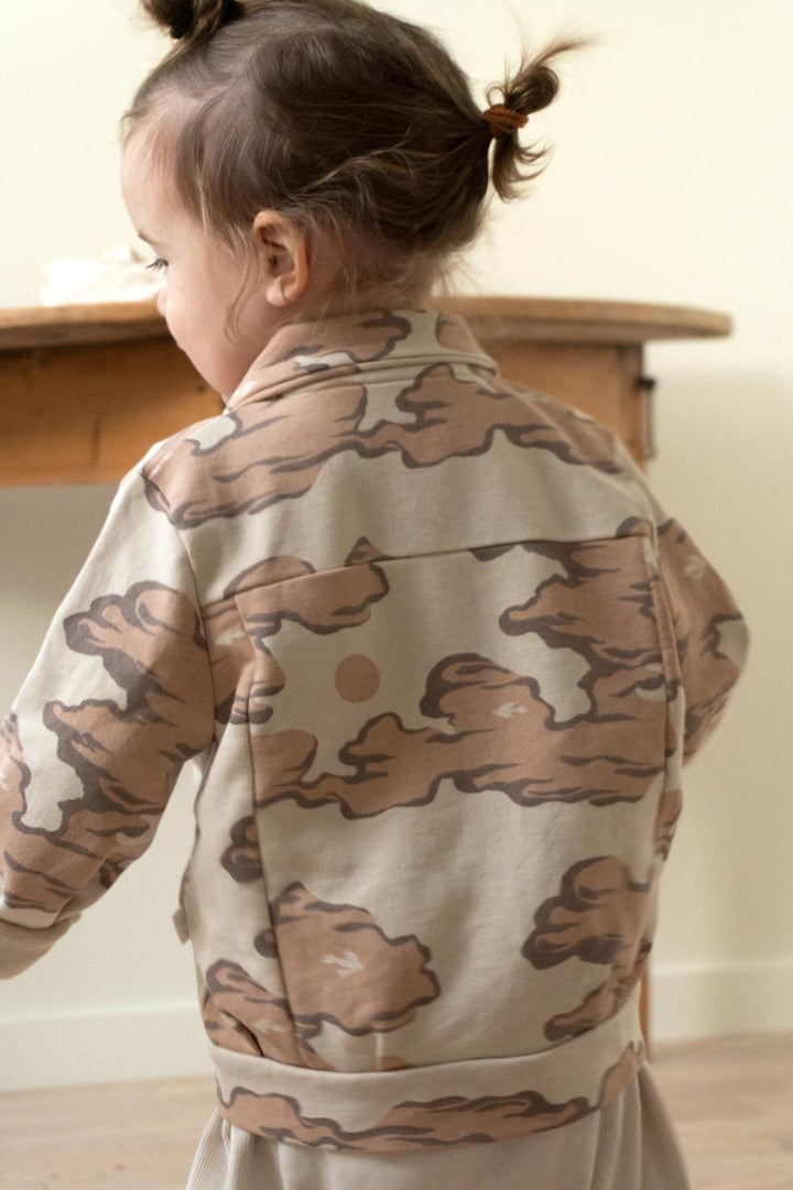 Organic Pima Cotton Kids Jersey Jacket - Pink Clouds - Jacket