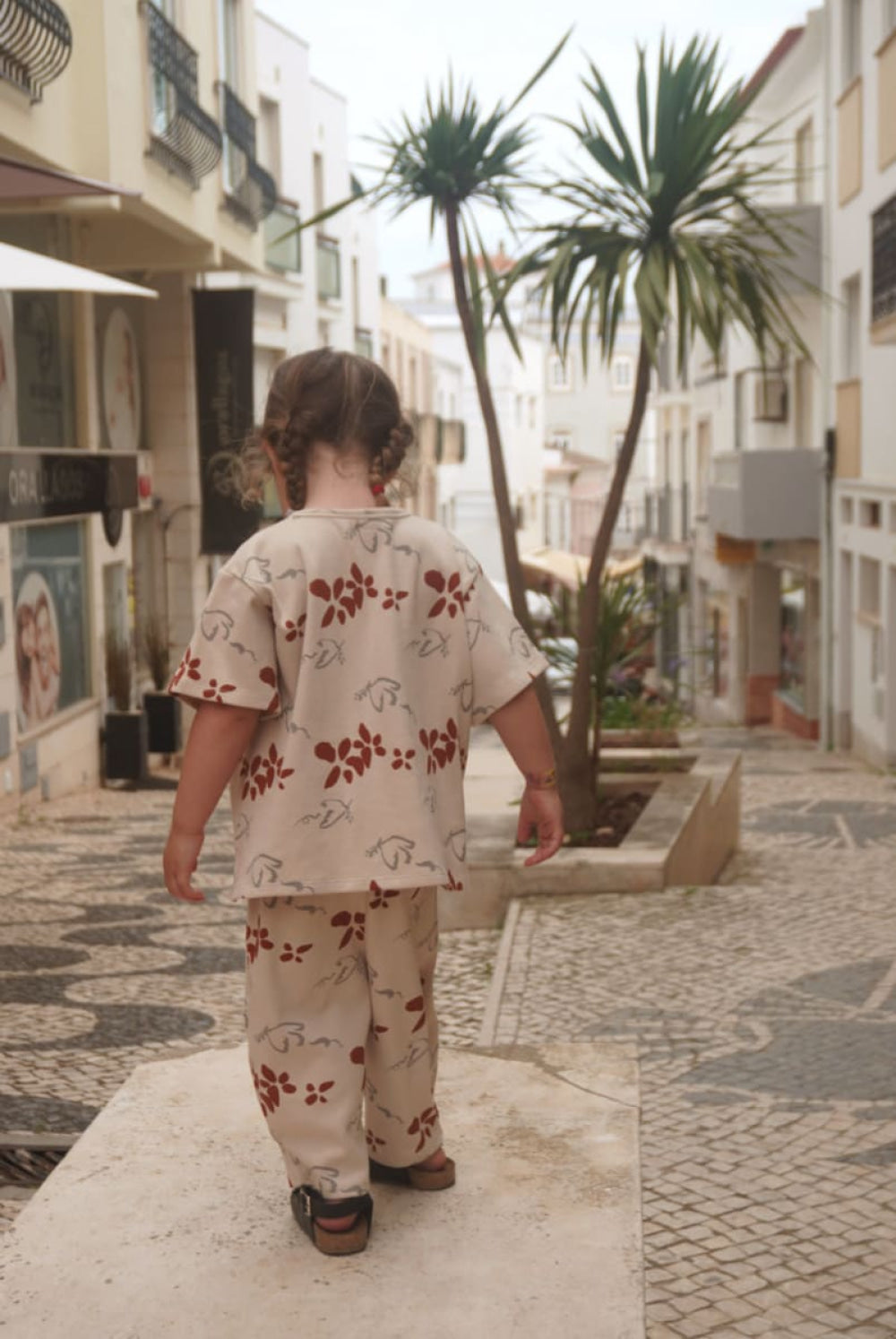 Organic Pima Cotton Kids Lounge Pants - Peace - Pants