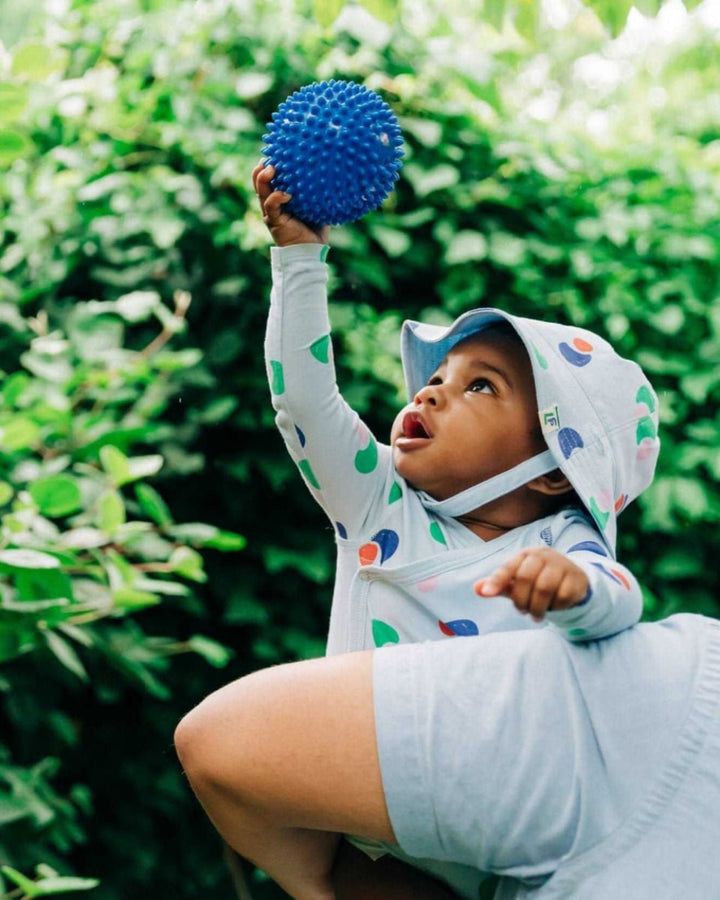 Organic Pima Cotton Reversible Bucket Hat - Catcher Print - 3 (1-2yr) - Bucket Hat