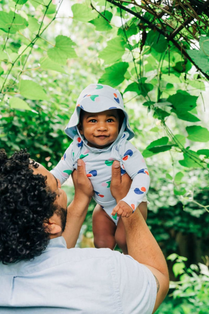 Organic Pima Cotton Reversible Bucket Hat - Catcher Print - 3 (1-2yr) - Bucket Hat