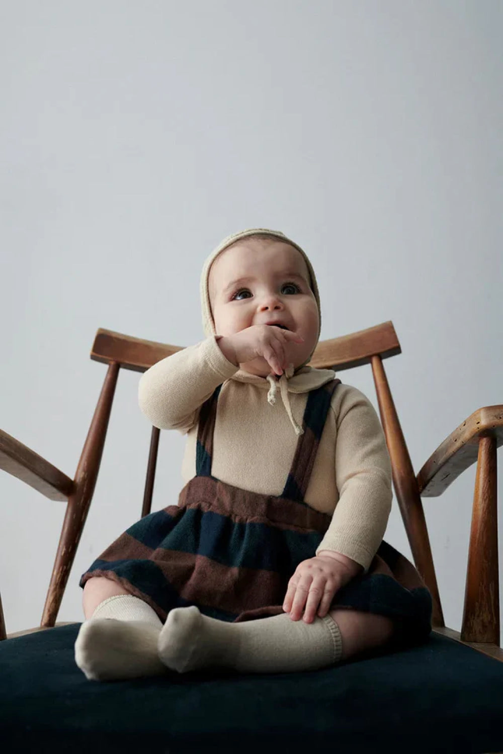 Organic plaid baby bloomers - Unique - 6M - overalls - baby