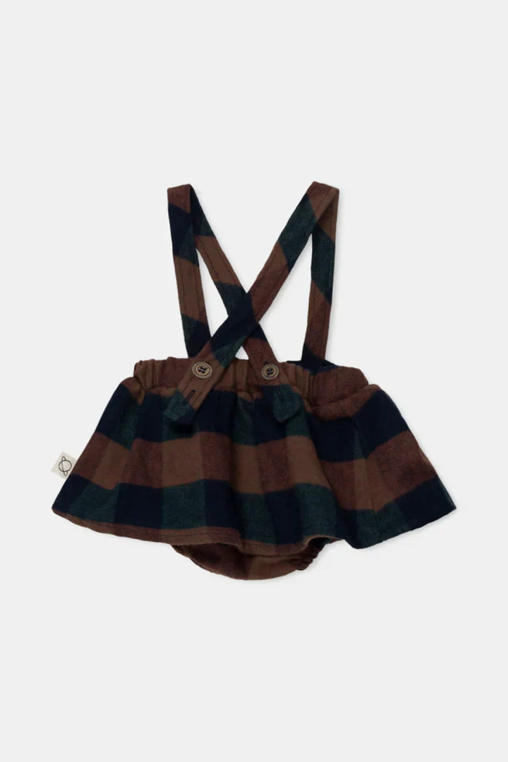 Organic plaid baby bloomers - Unique - 6M - overalls - baby
