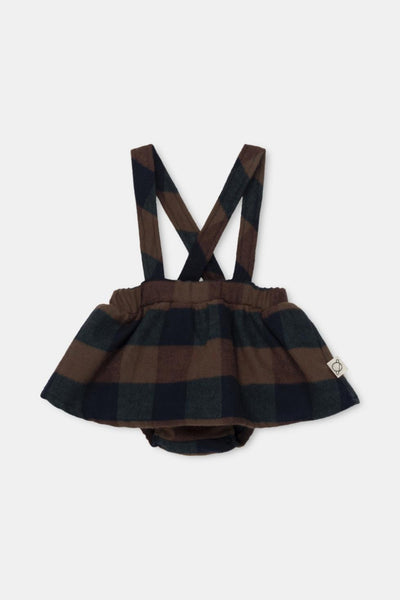 Organic plaid baby bloomers - Unique - 6M - overalls - baby