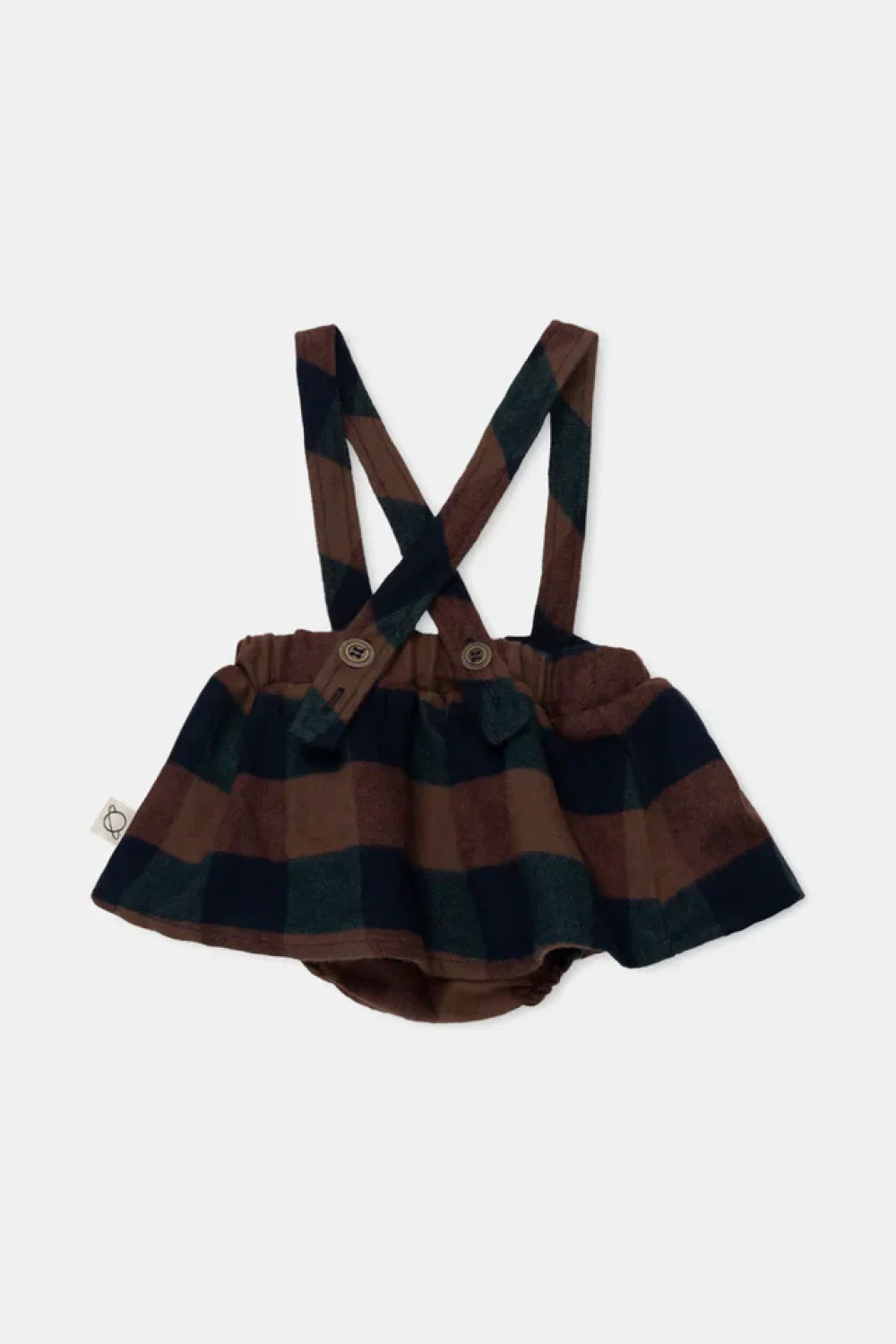 Organic plaid baby bloomers - Unique - 6M - overalls - baby