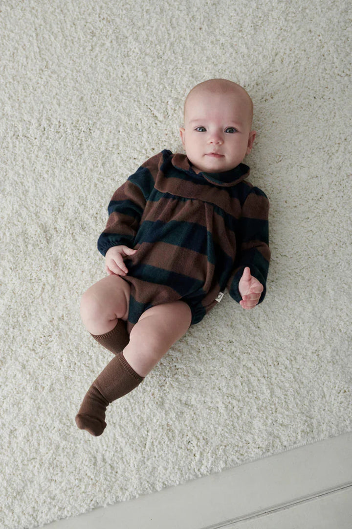 Organic plaid baby romper - Unique - 6M - Bodysuit