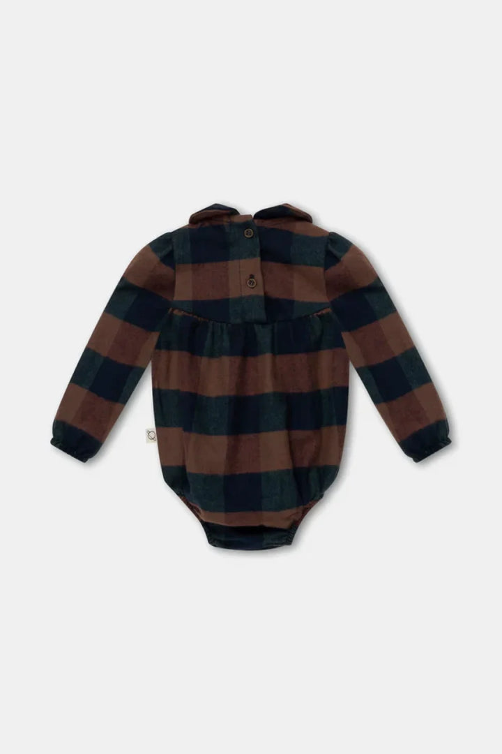 Organic plaid baby romper - Unique - 6M - Bodysuit