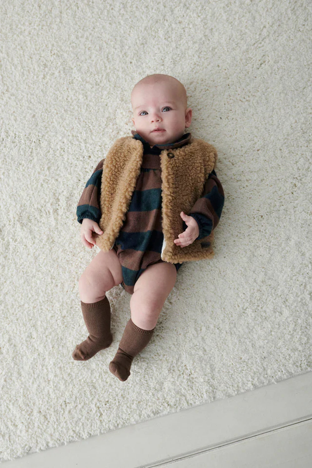 Organic plaid baby romper - Unique - 6M - Bodysuit