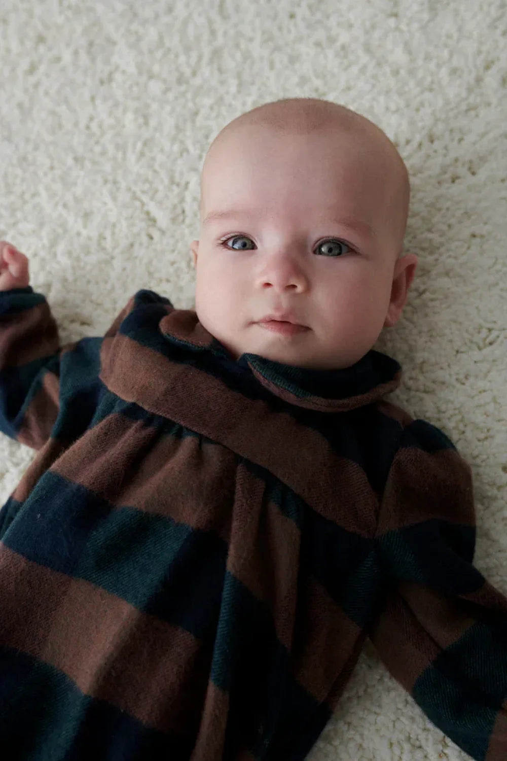 Organic plaid baby romper - Unique - 6M - Bodysuit