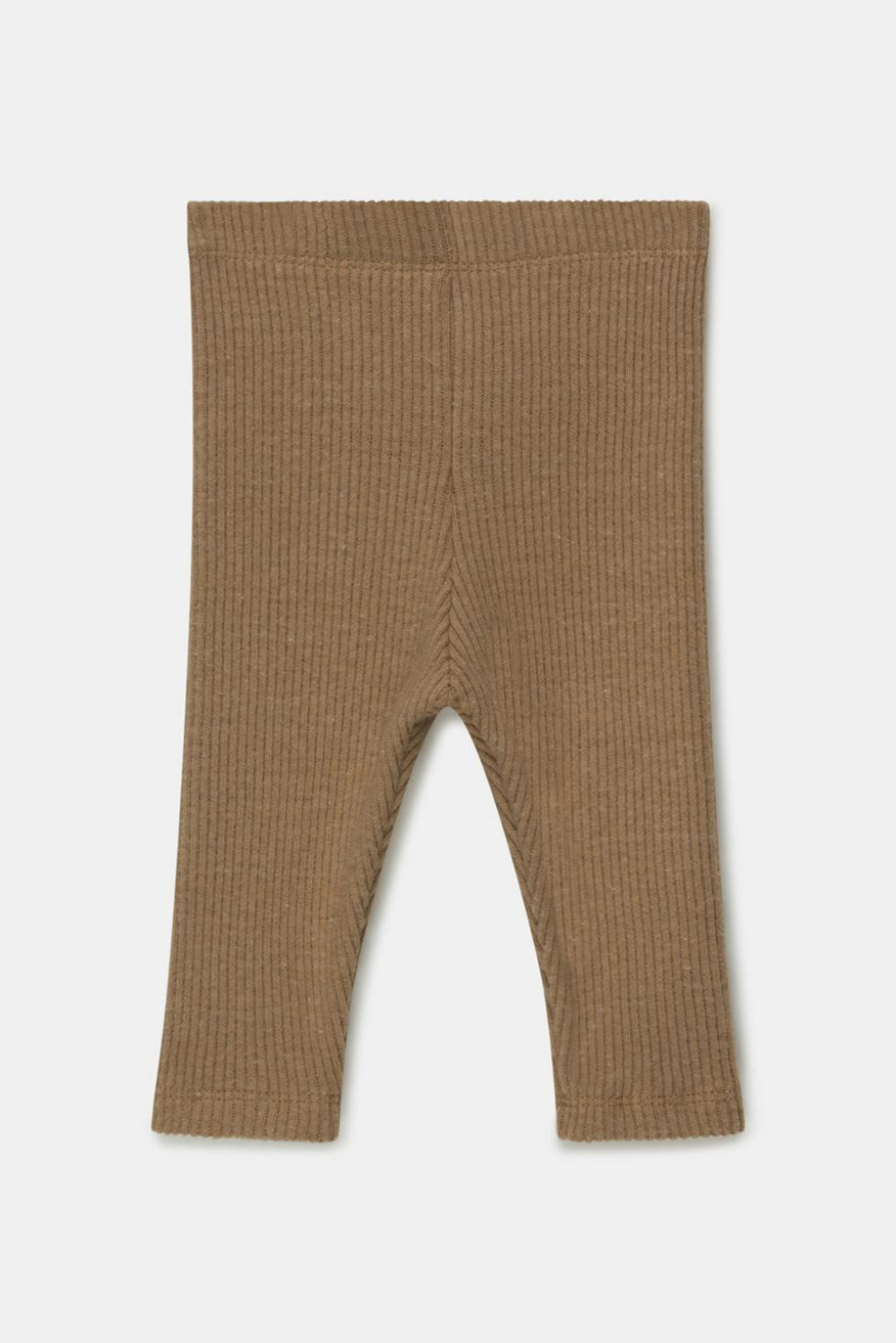 Organic rib baby leggings - Camel - 3M - Leggings
