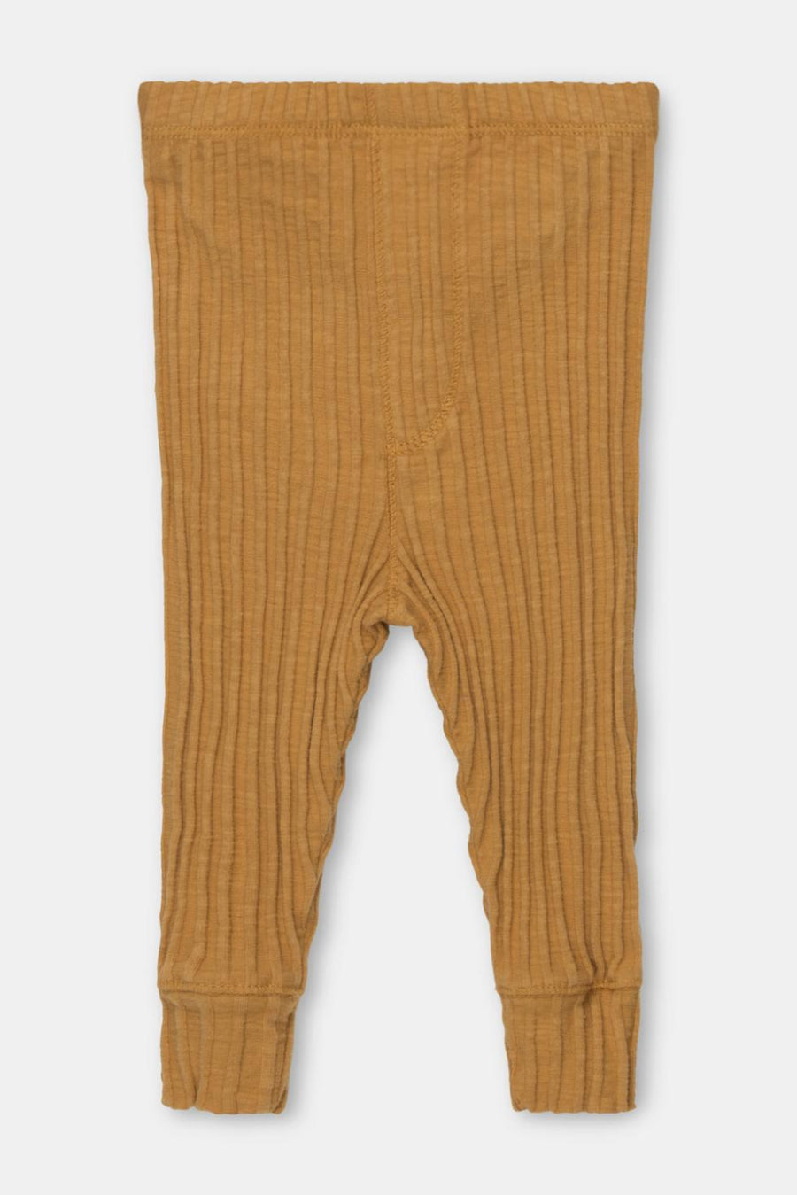 Organic rib baby leggings - Mustard - Leggings