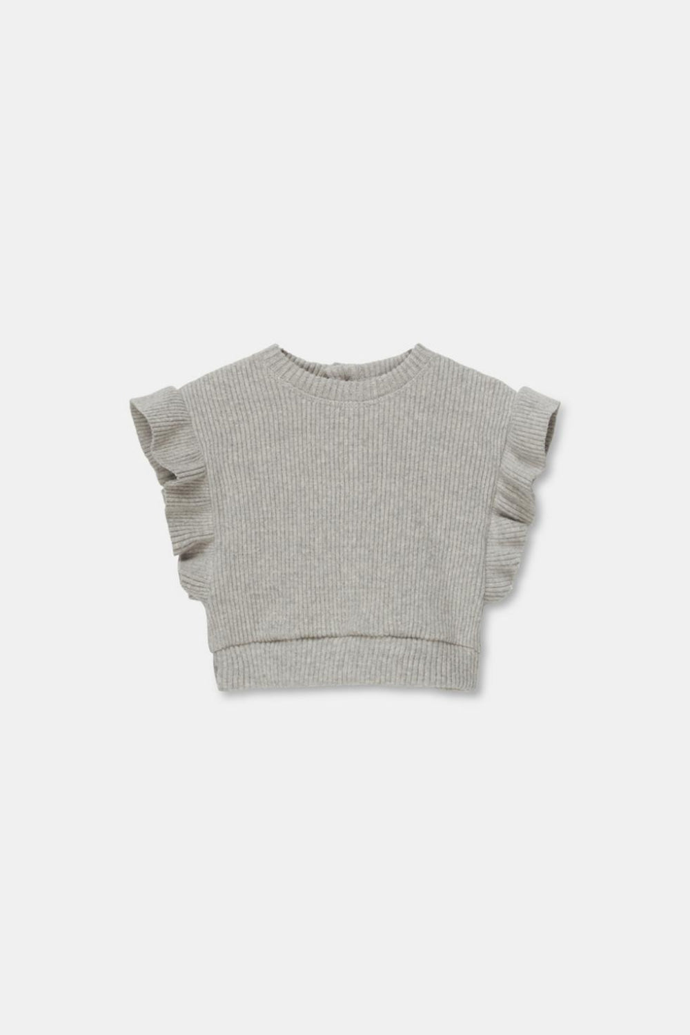 Organic rib baby vest - Light grey - Shirt