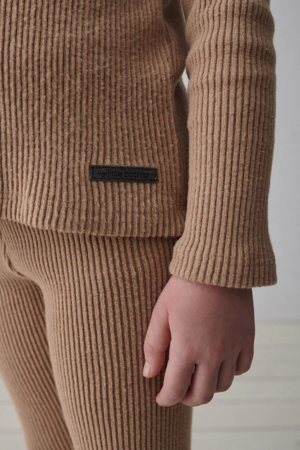 Organic rib sweater - Camel - Sweater