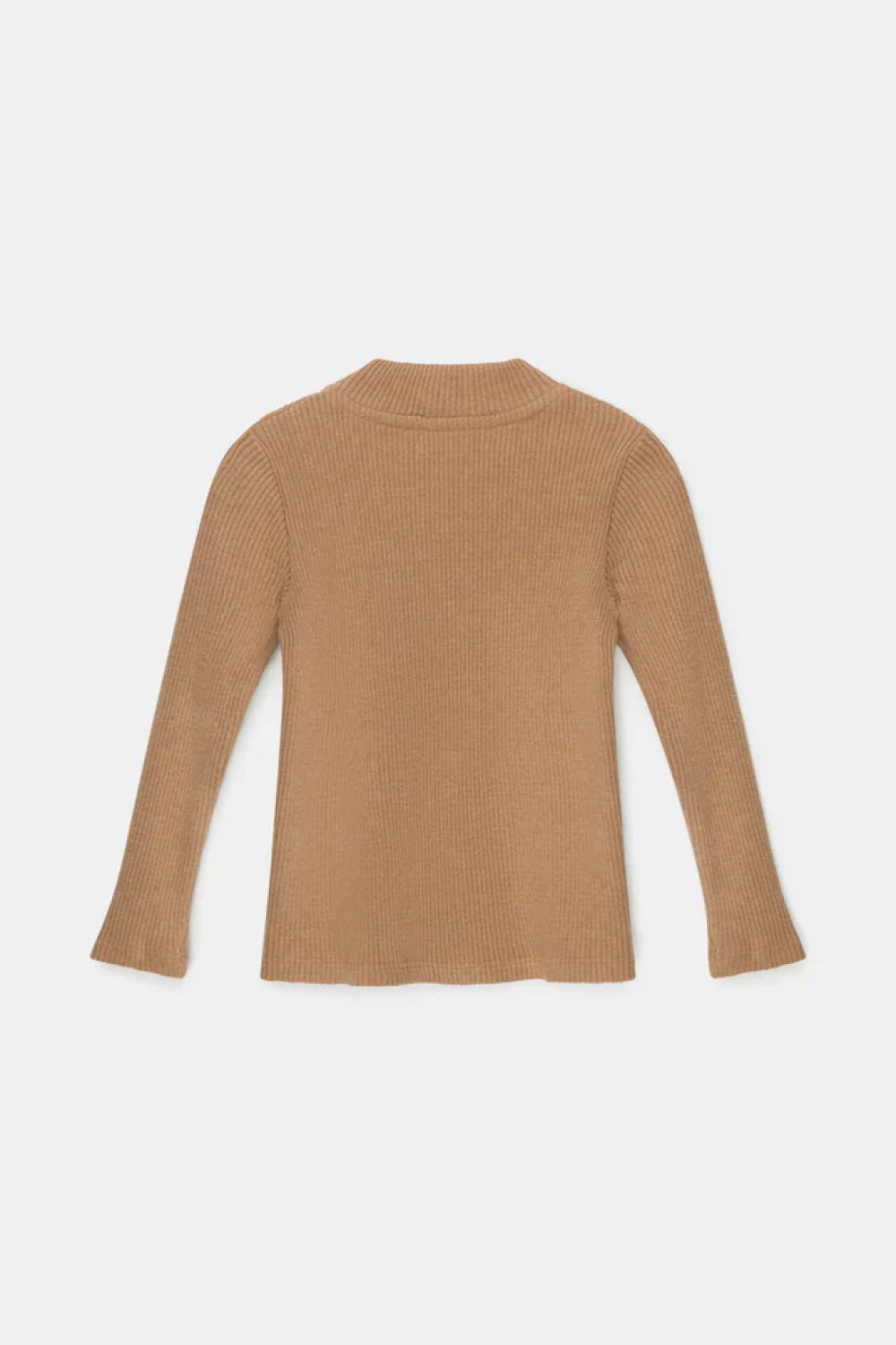 Organic rib sweater - Camel - Sweater