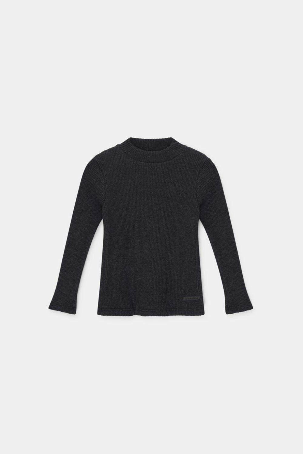 Organic rib sweater - Dark grey - Sweater