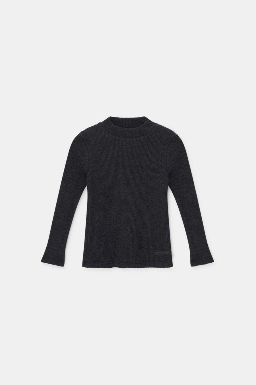 Organic rib sweater - Dark grey - Sweater