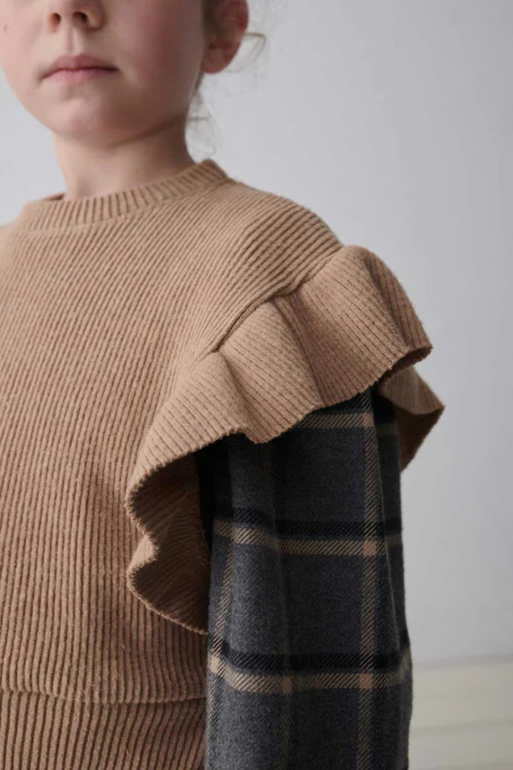 Organic rib vest - Camel - Shirt