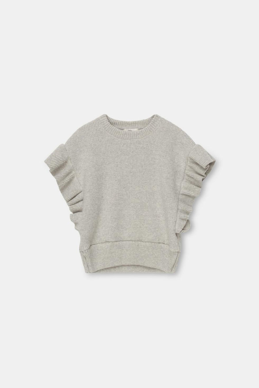 Organic rib vest - Light grey - Shirt