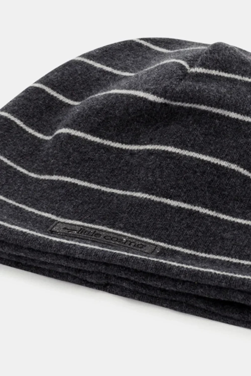 Organic stripes baby beanie - Dark grey - Beanie
