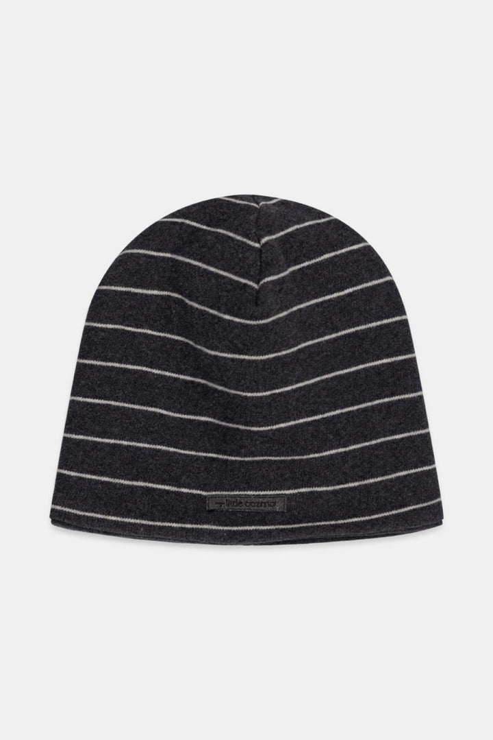 Organic stripes beanie - Dark grey - Beanie