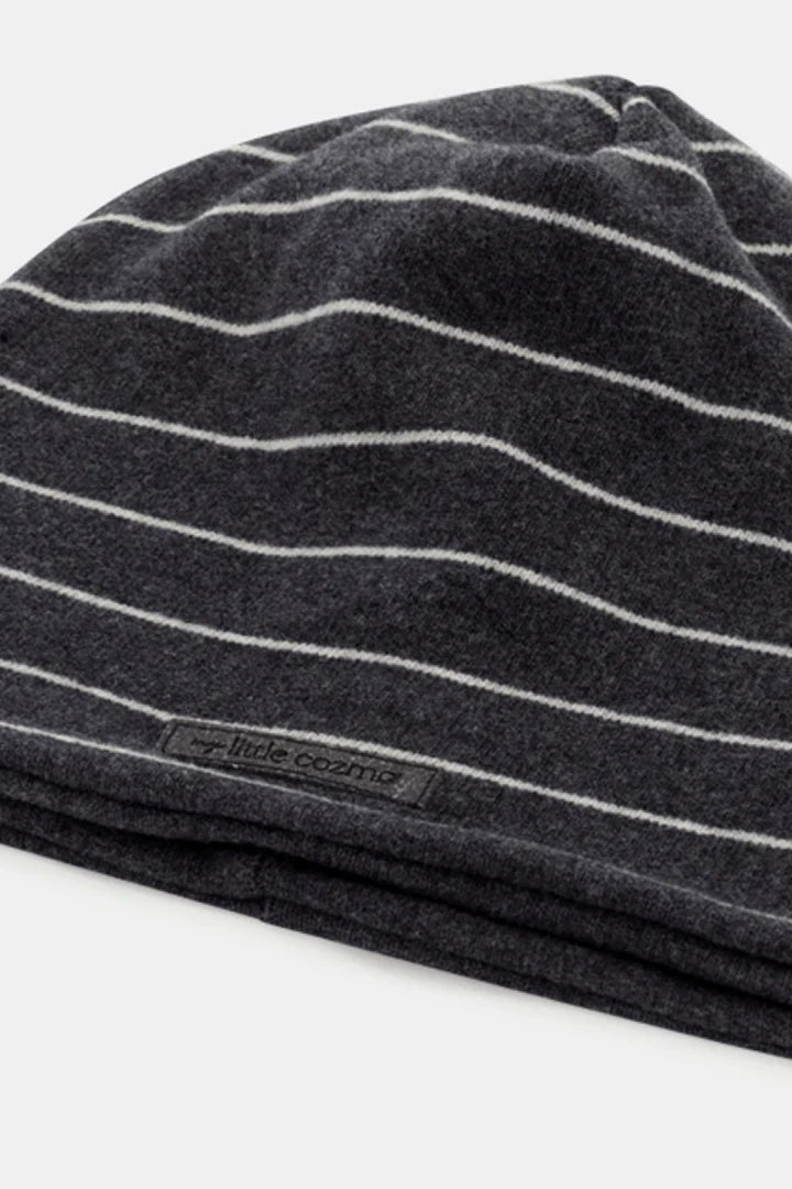Organic stripes beanie - Dark grey - Beanie