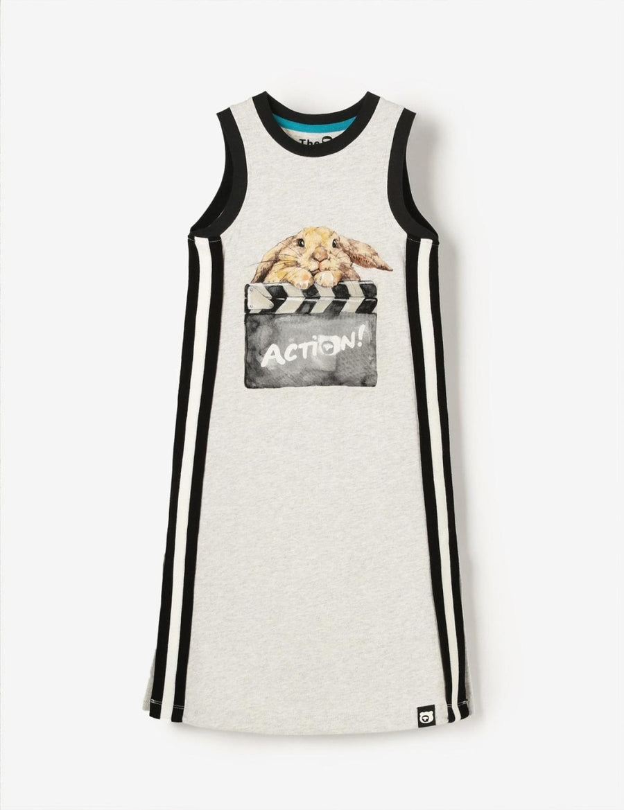 Organic Tank Top Midi Dress - Clapper Bunny - Dresses
