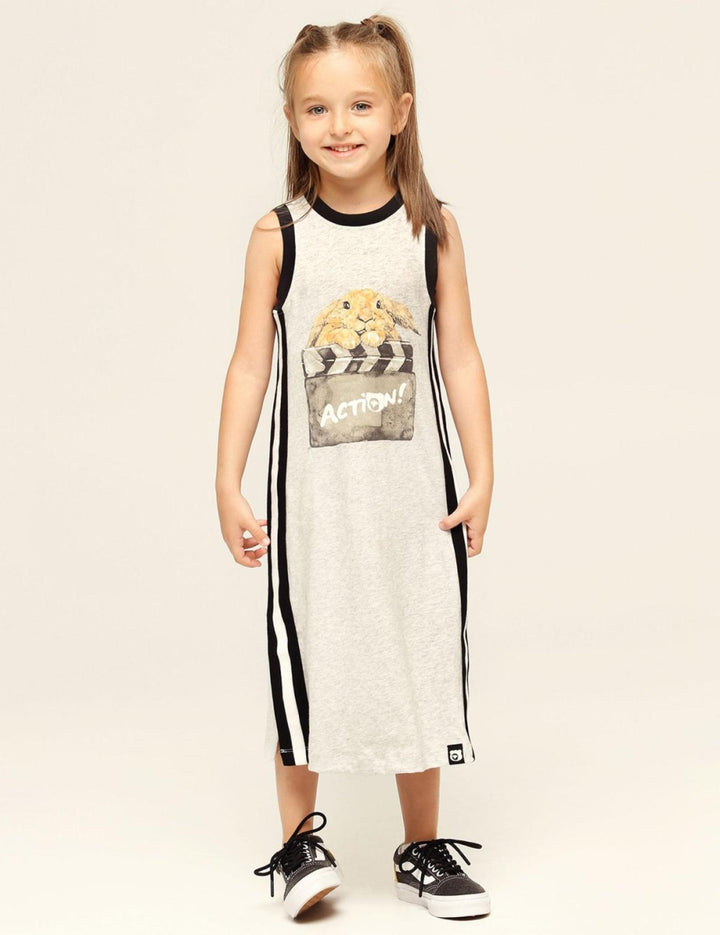 Organic Tank Top Midi Dress - Clapper Bunny - Dresses