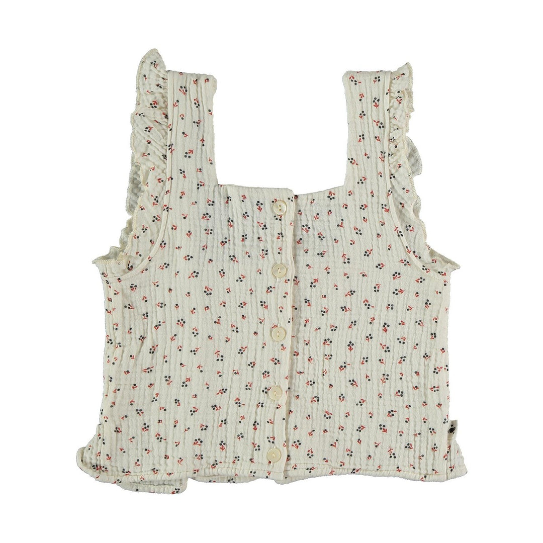 Organic Cotton Liberty Top - Ivory Tops My Little Cozmo 