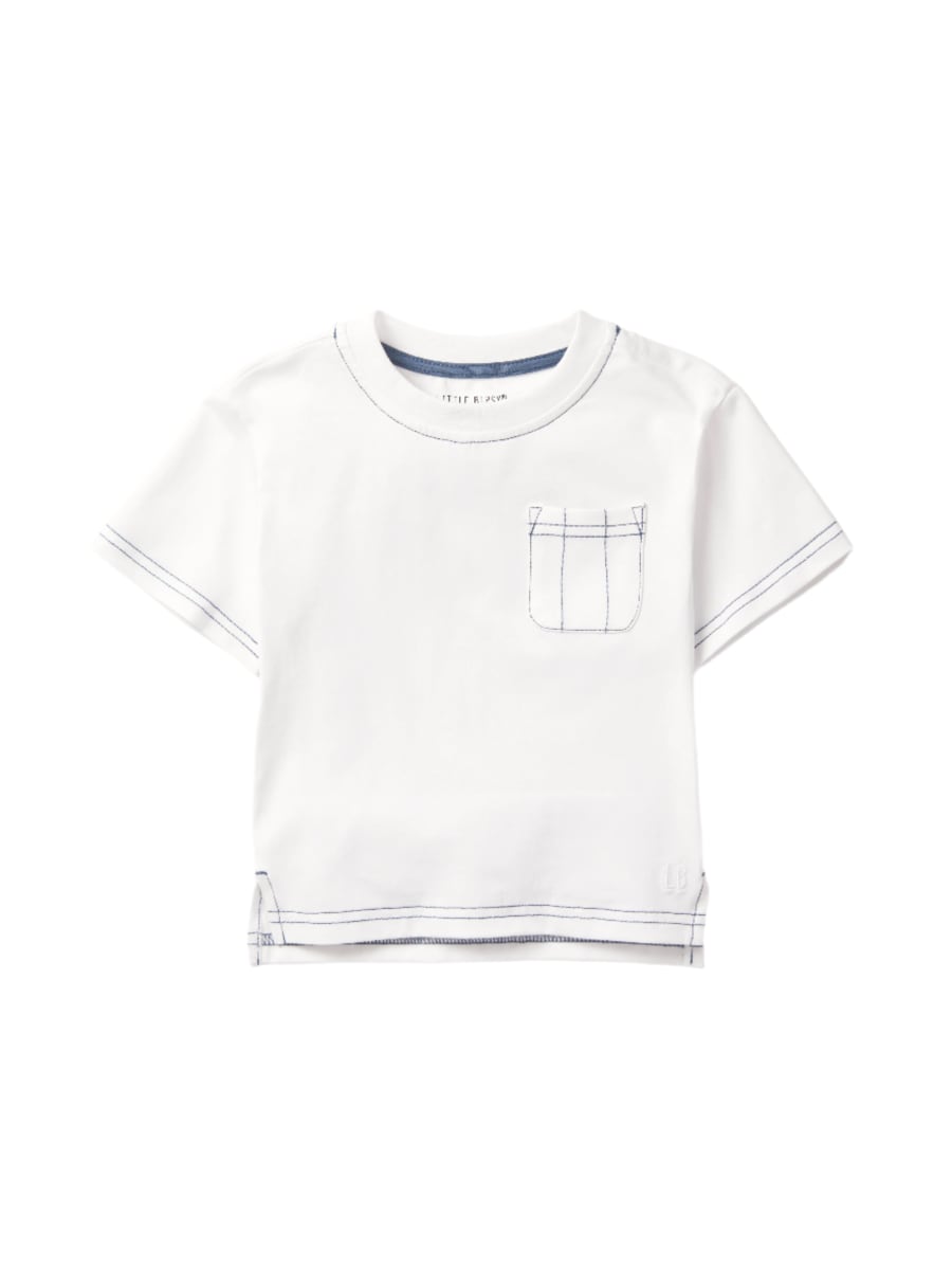 Contrast Thread Tee - White