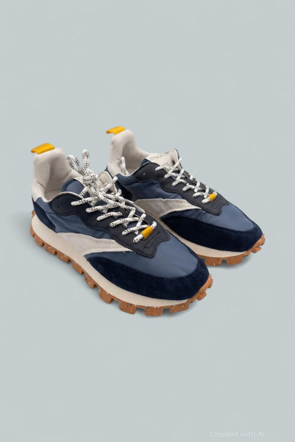 Osaka Elite Lace Up Running Sneakers - Indigo - 9 - Sneaker
