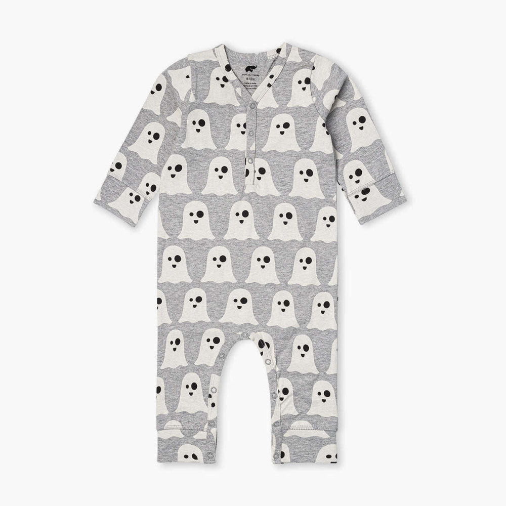 Out and About Romper - Halloween Ghost - 9-12m - Romper