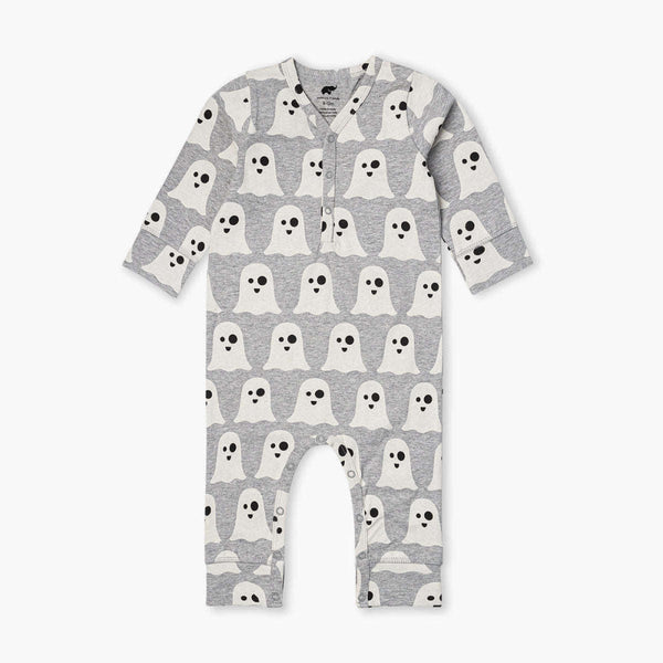 Out and About Romper - Halloween Ghost - 9-12m - Romper