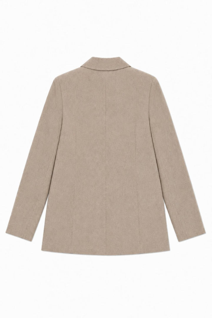 Oversized Classic Blazer - Ecru - Blazer