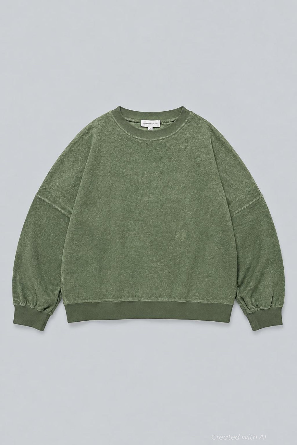 Oversized Reversed Jersey Sweatshirt - Emerald - XL - Sweatshirt