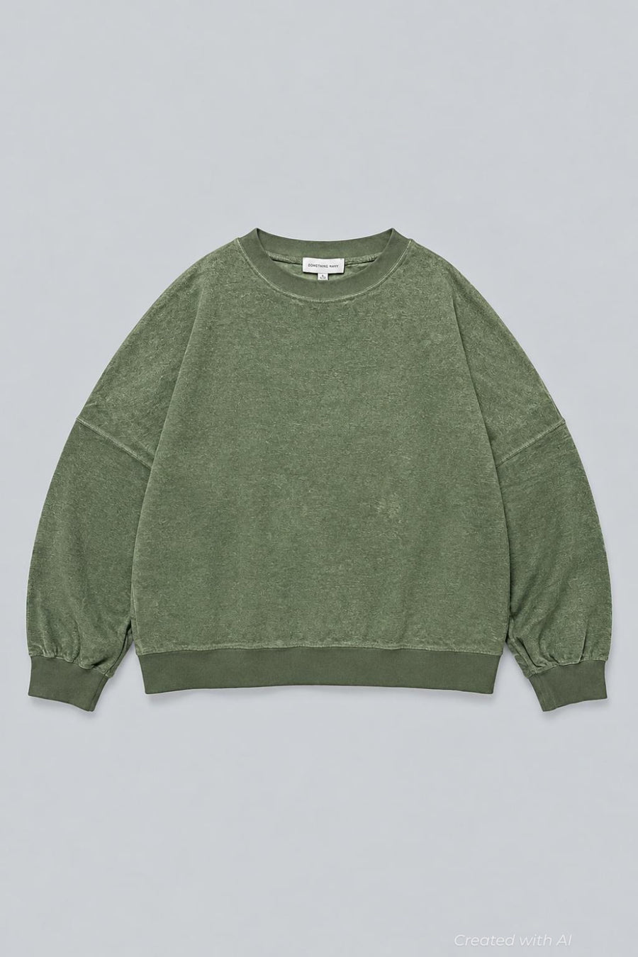 Oversized Reversed Jersey Sweatshirt - Emerald - XL - Sweatshirt