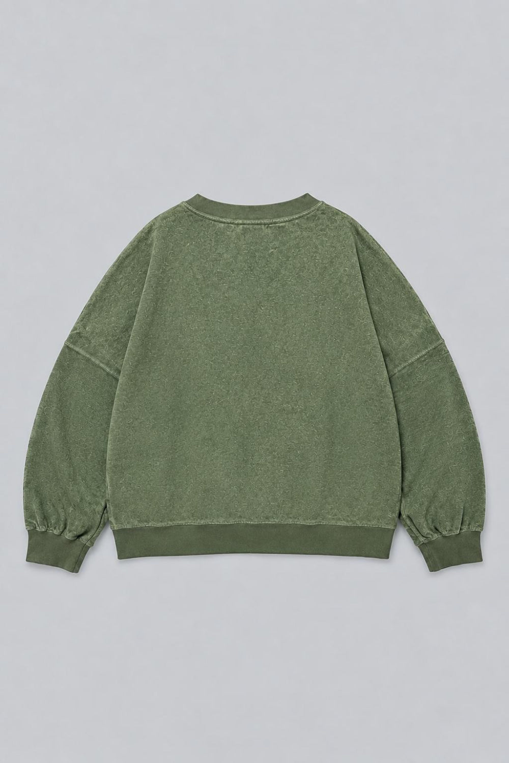 Oversized Reversed Jersey Sweatshirt - Emerald - XL - Sweatshirt