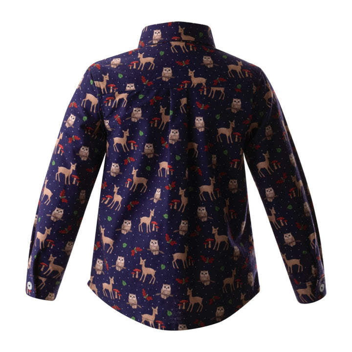 Owls in The Woods Shirt - 10y - Button Down Shirt