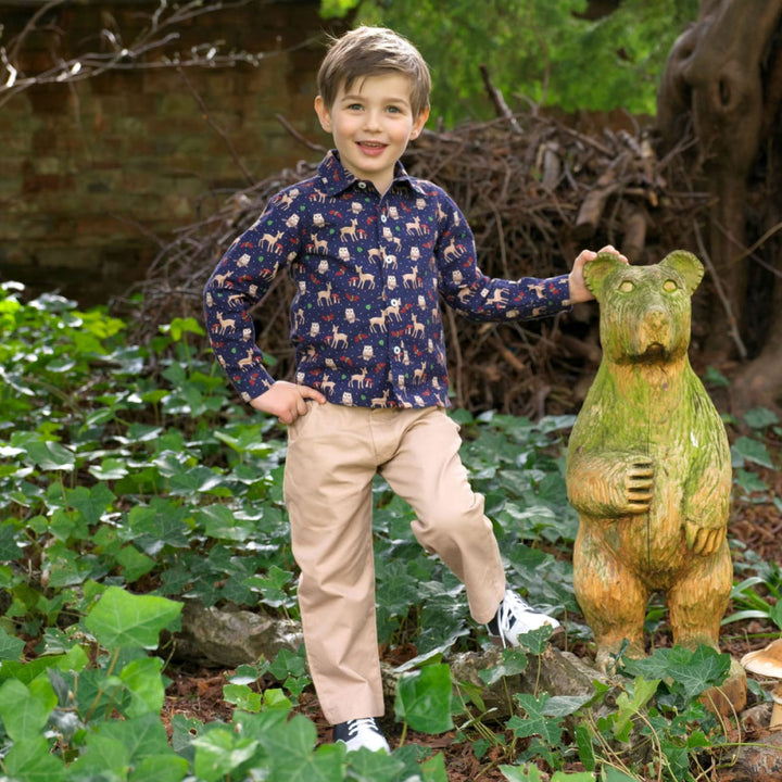 Owls in The Woods Shirt - 10y - Button Down Shirt