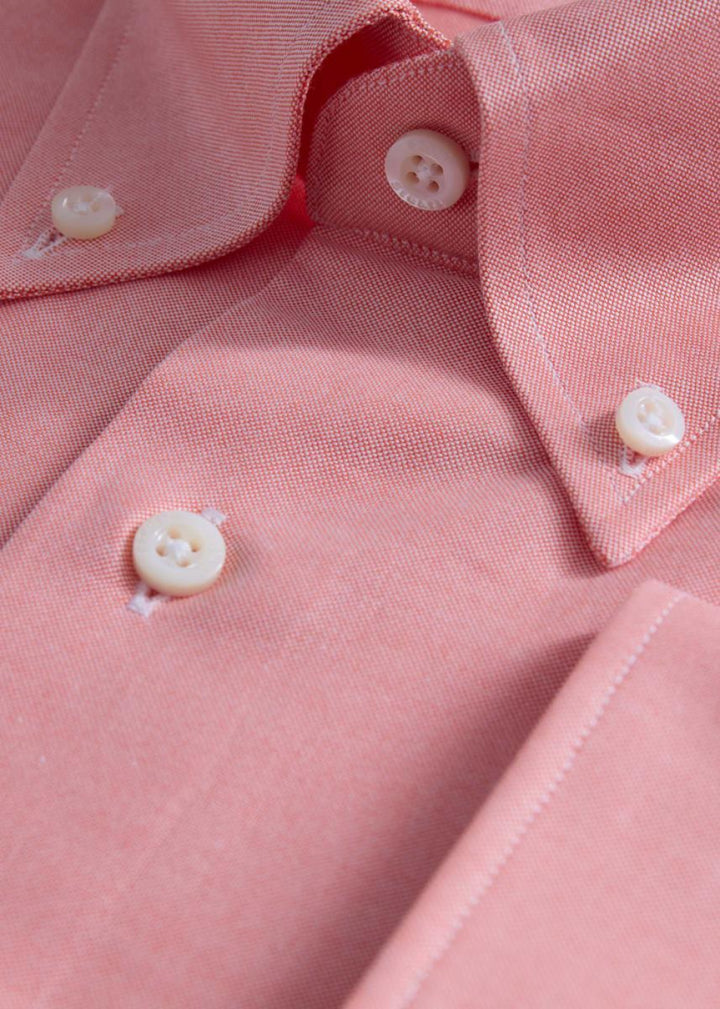 Oxford Logo Sport Shirt - Orange - Collared Shirt