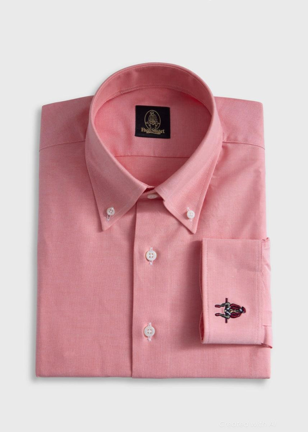 Oxford Logo Sport Shirt - Orange - Collared Shirt