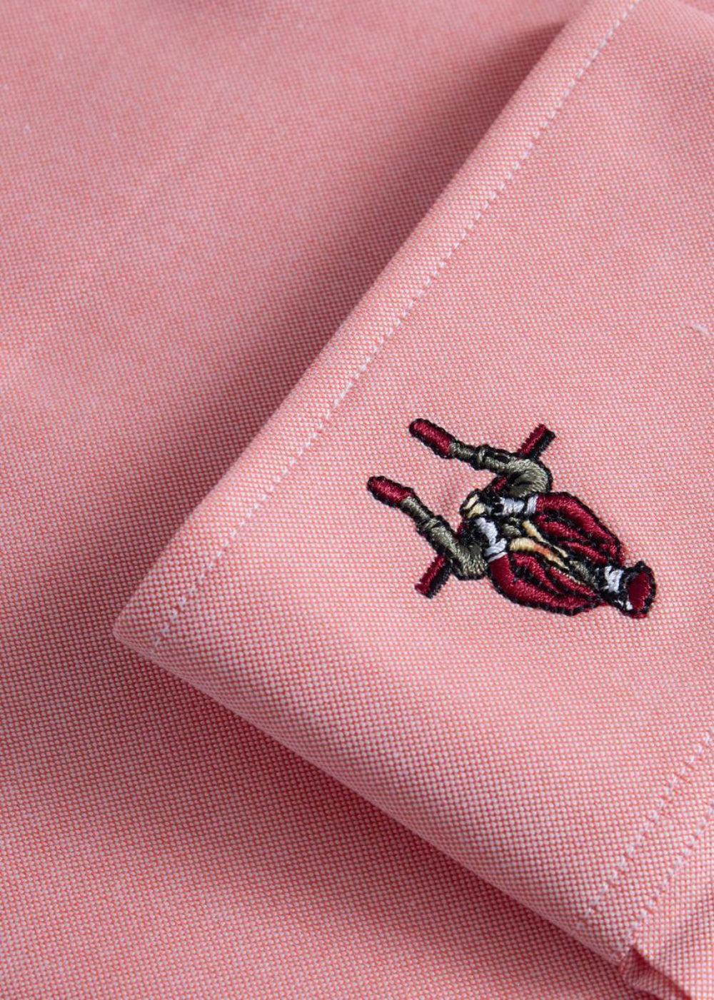 Oxford Logo Sport Shirt - Orange - Collared Shirt