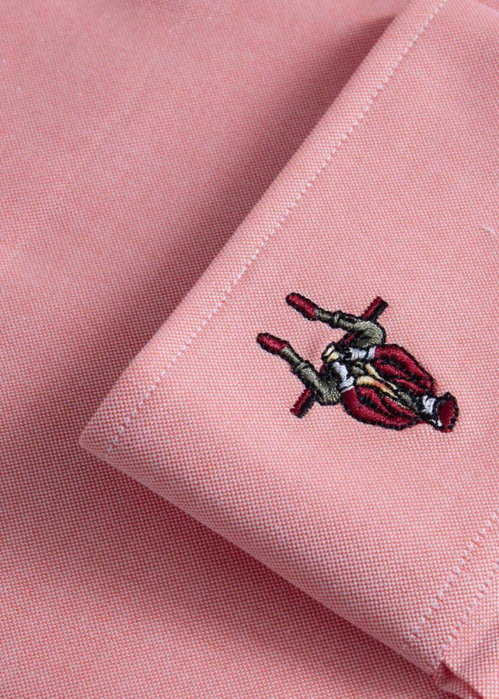 Oxford Logo Sport Shirt - Orange - Collared Shirt