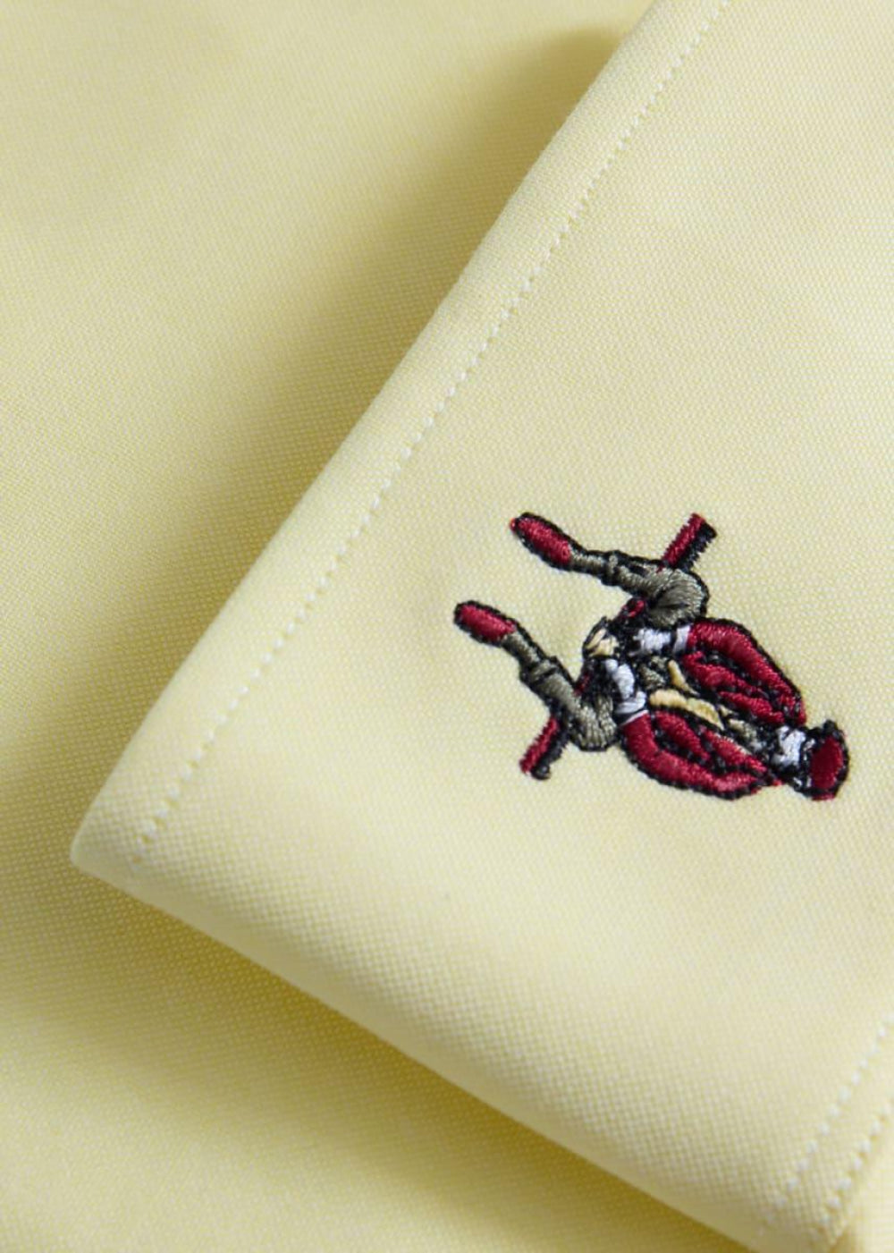 Oxford Logo Sport Shirt - Yellow - Collared Shirt