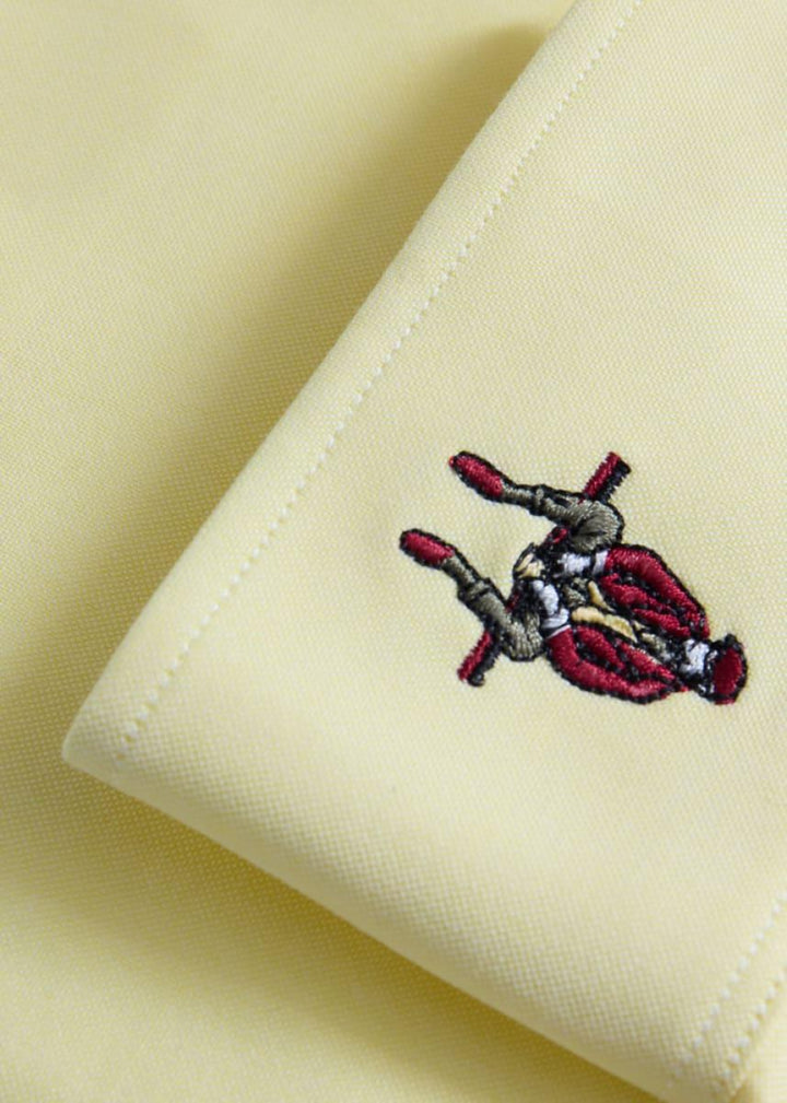 Oxford Logo Sport Shirt - Yellow - Collared Shirt