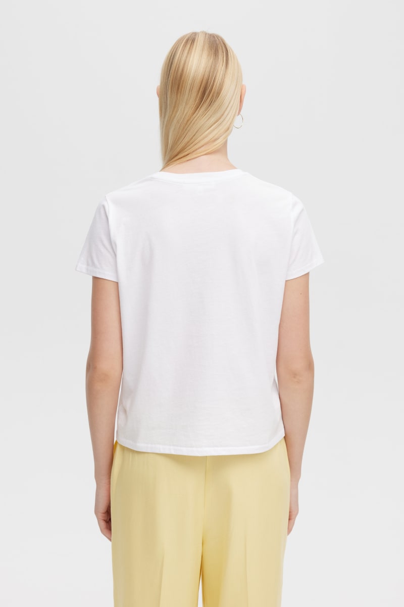 Jane Bow Perfect Tee - White