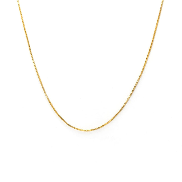 Box Chain Necklace - Gold