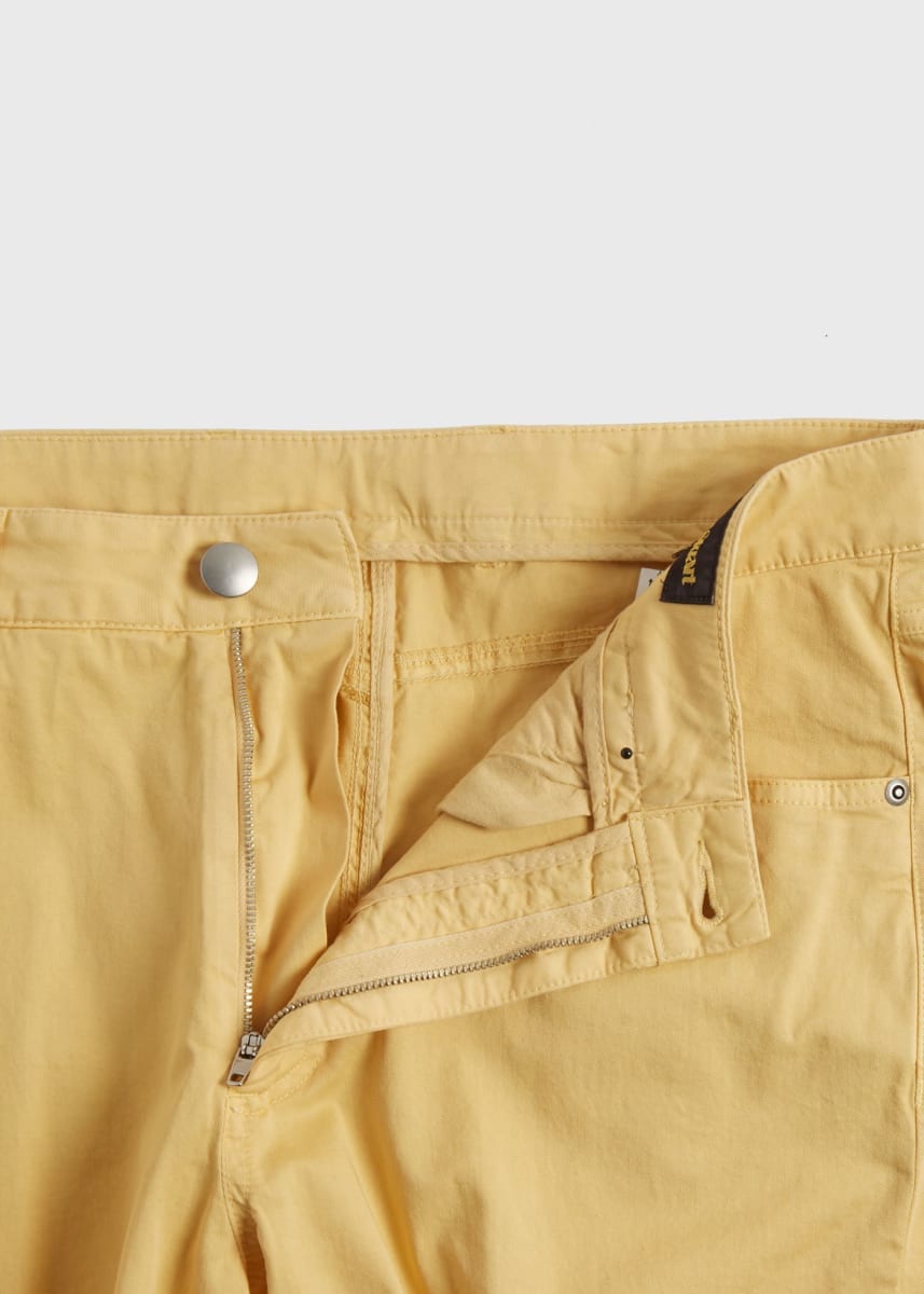 Five Pocket Gabardine Twill Pant - Yellow